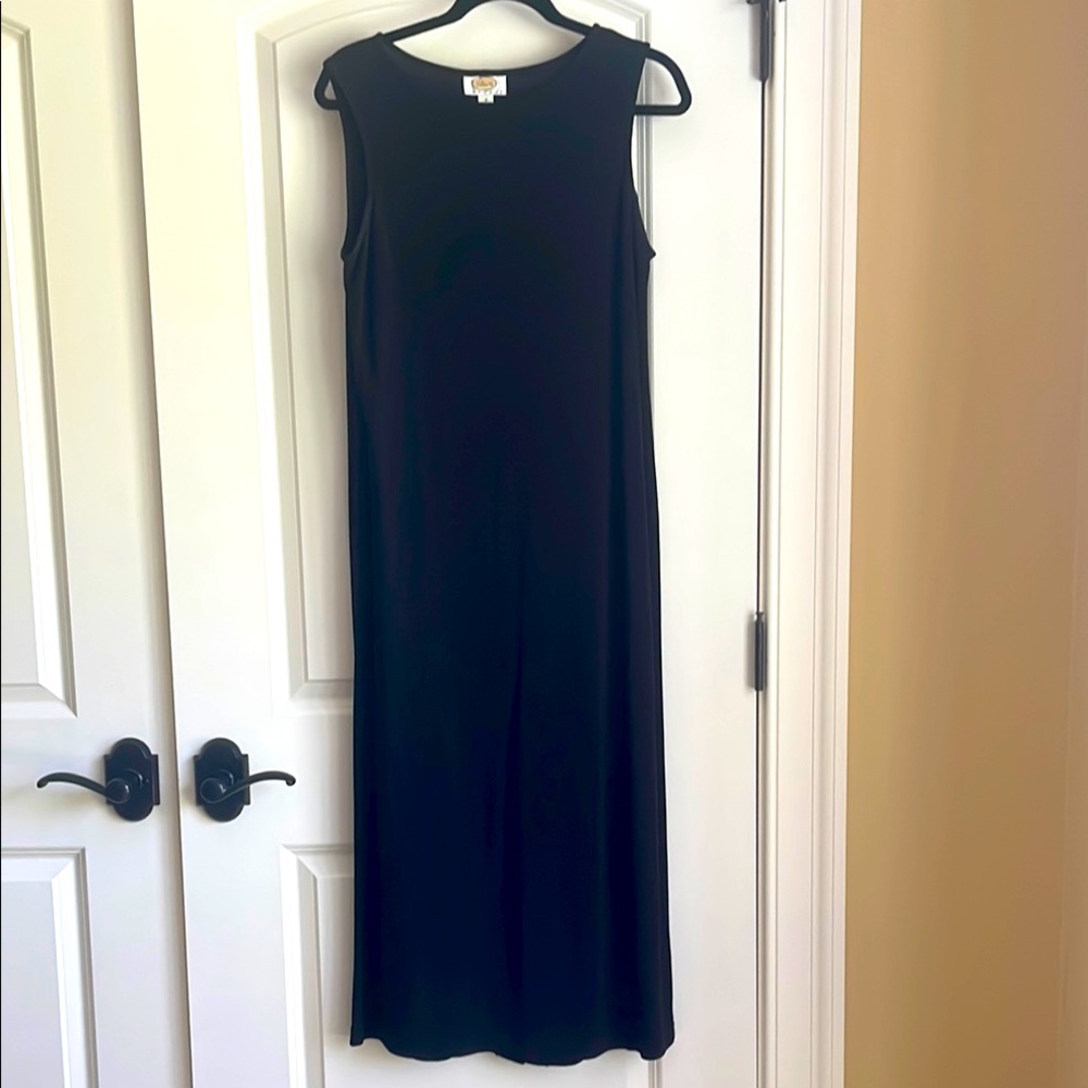 Elegant Black Sleeveless Dress & Jacket